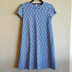 J.McLaughlin Blue, Super Soft Shift with Pockets